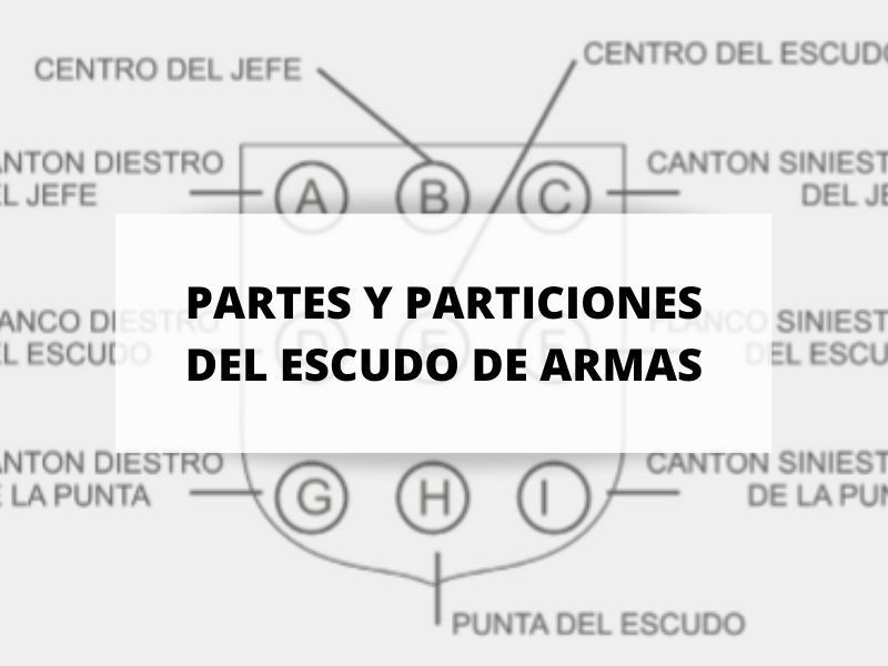Partes de escudo de armas y particiones del escudo de armas